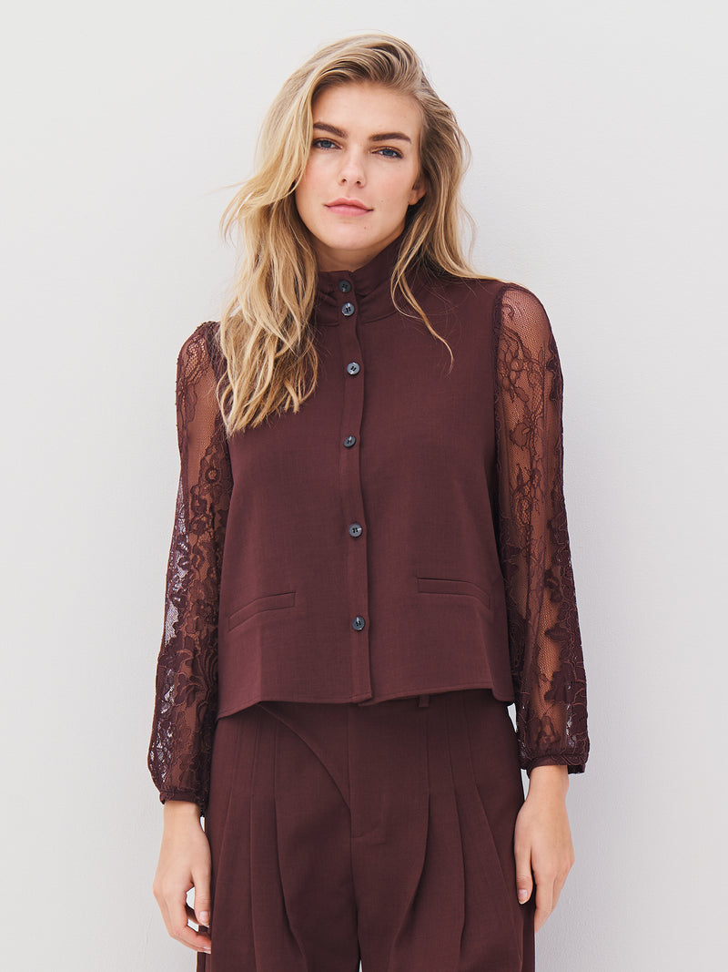 NÜ ARIEL Hemd Hemdblusen 789 Grape