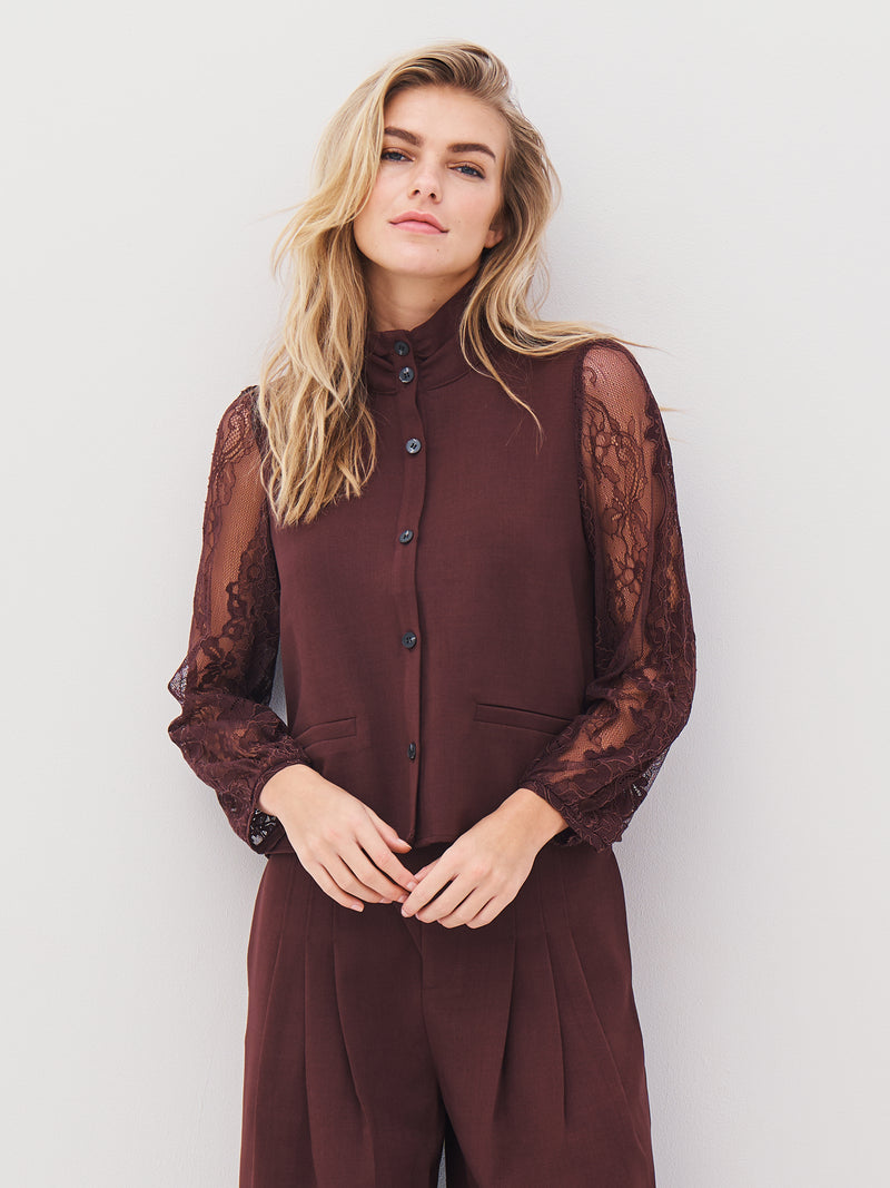 NÜ ARIEL Hemd Hemdblusen 789 Grape