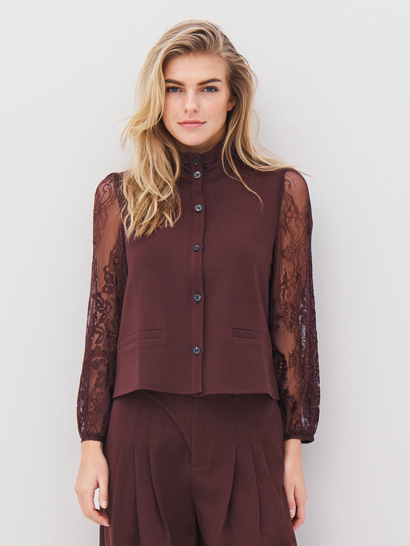 NÜ ARIEL Hemd Hemdblusen 789 Grape