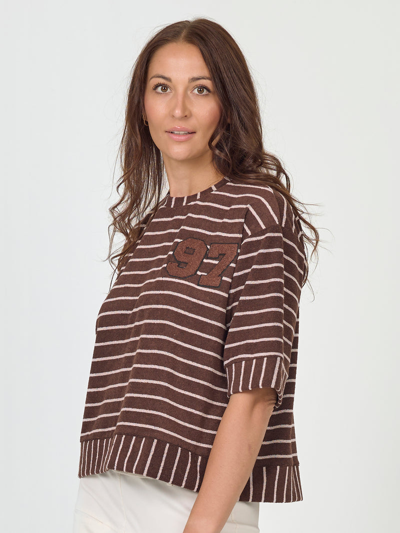 NÜ ASIA Bluse Blusen 289 Brown Mix
