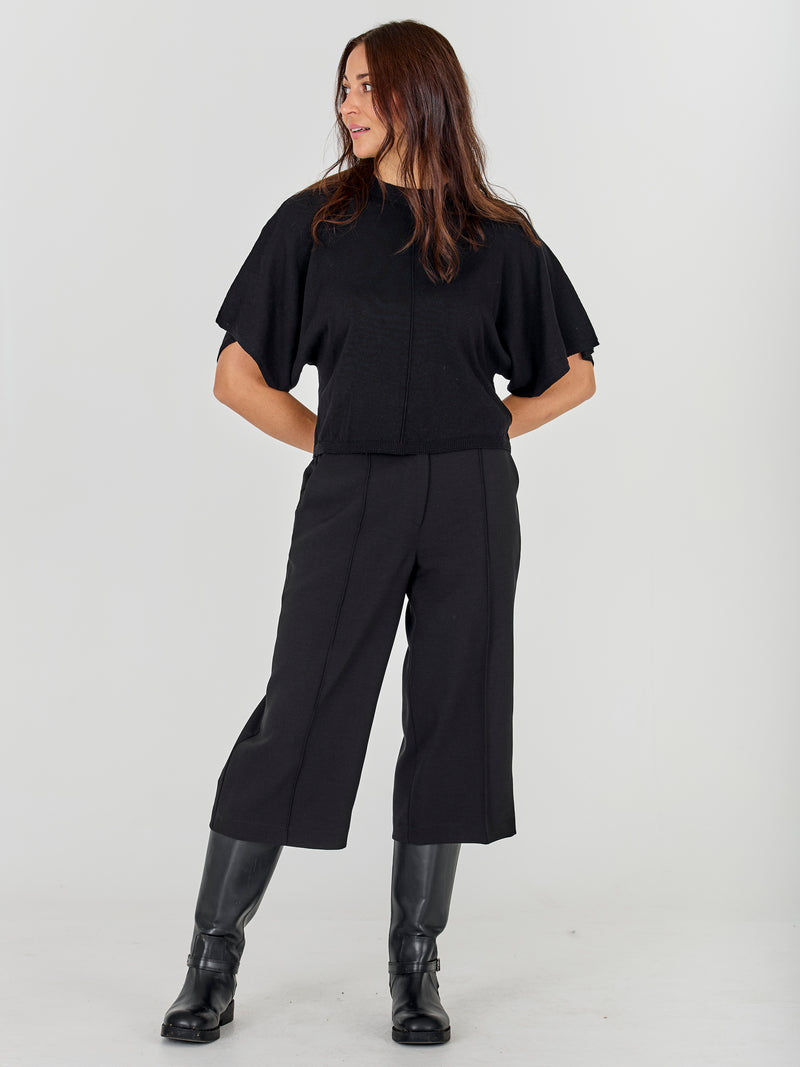 NÜ ASMI Strickbluse  Schwarz