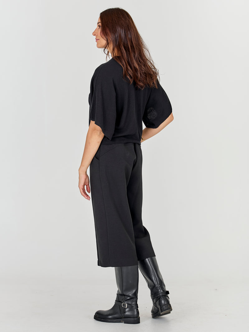 NÜ ASMI Strickbluse  Schwarz