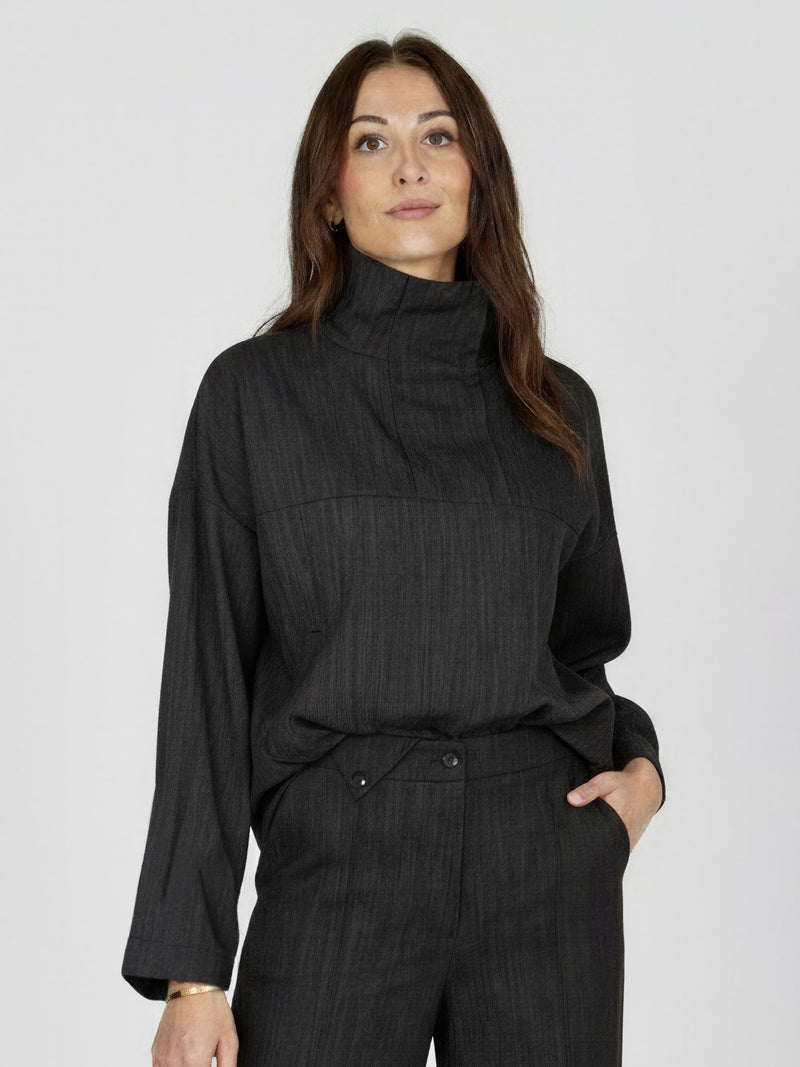 NÜ ASTI Bluse Blusen 006 Black Denim