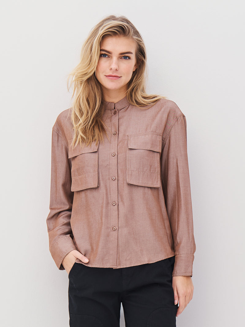 NÜ AVALON Hemd Hemdblusen 220 Camel
