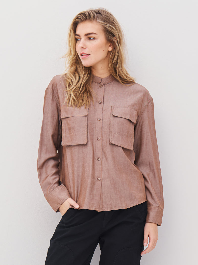 NÜ AVALON Hemd Hemdblusen 220 Camel