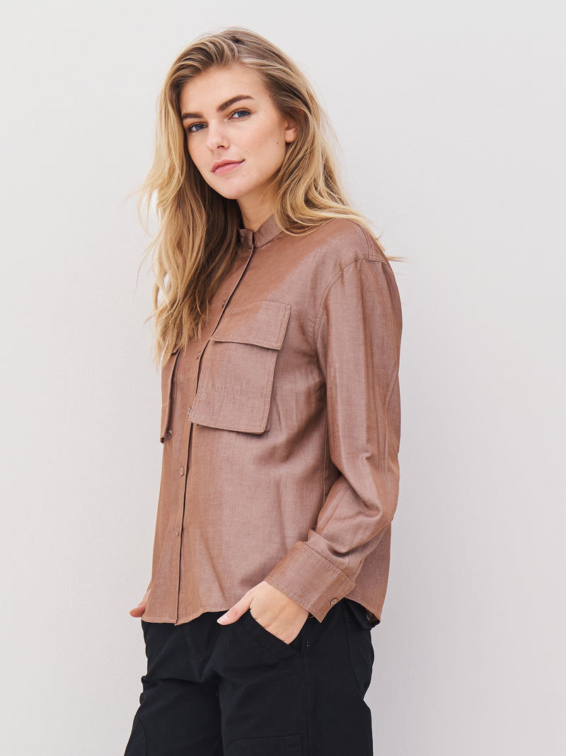 NÜ AVALON Hemd Hemdblusen 220 Camel