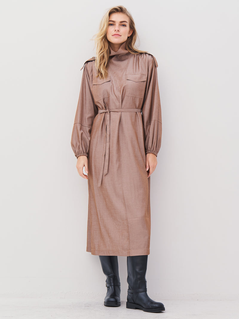 NÜ AVALON Kleid Kleider 220 Camel