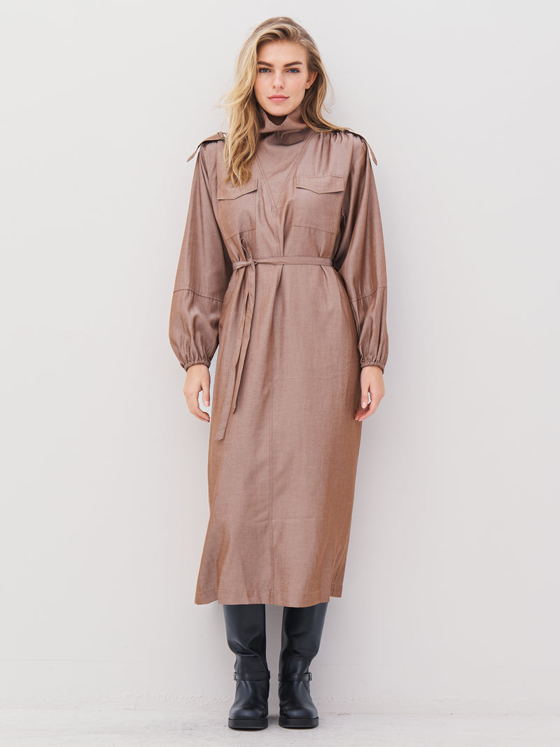 NÜ AVALON Kleid Kleider 220 Camel