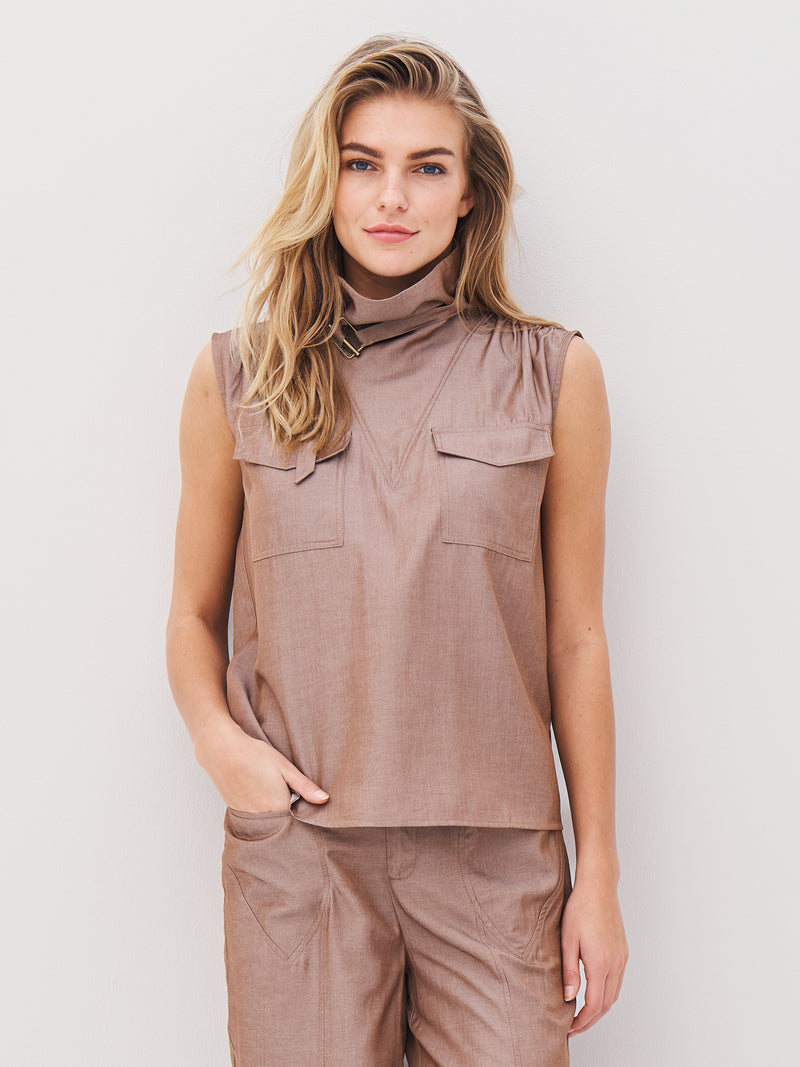 NÜ AVALON Oberteil Tops und T-shirts 220 Camel