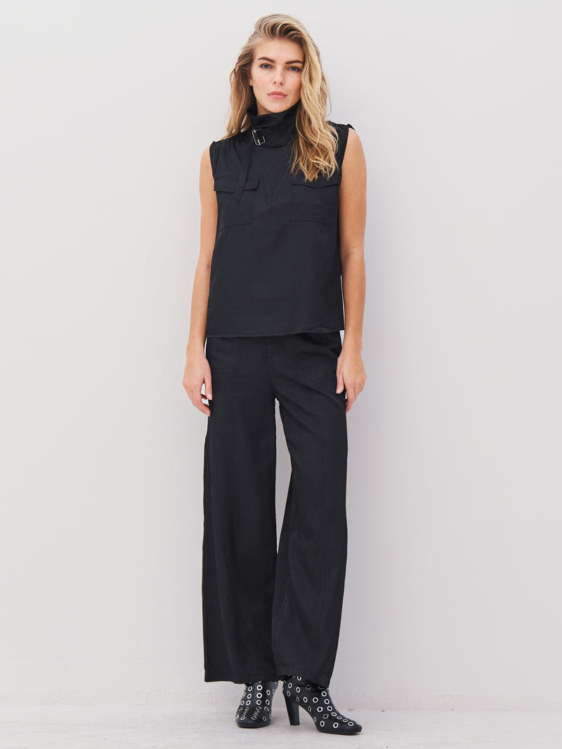 NÜ AVALON Oberteil Tops und T-shirts Schwarz