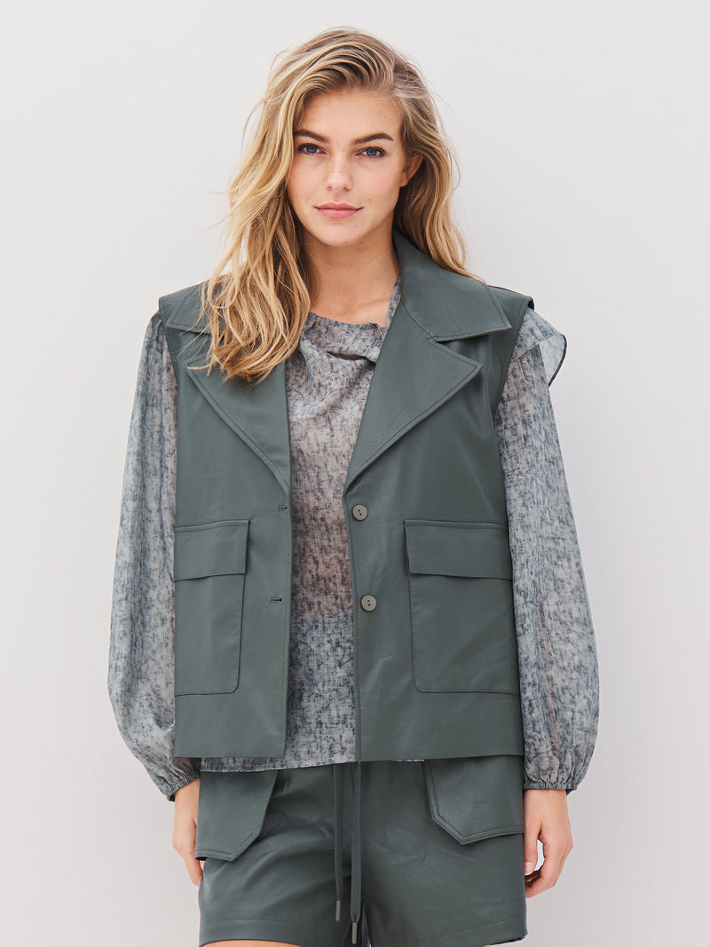 NÜ AVA Weste Weste 385 Dark Green
