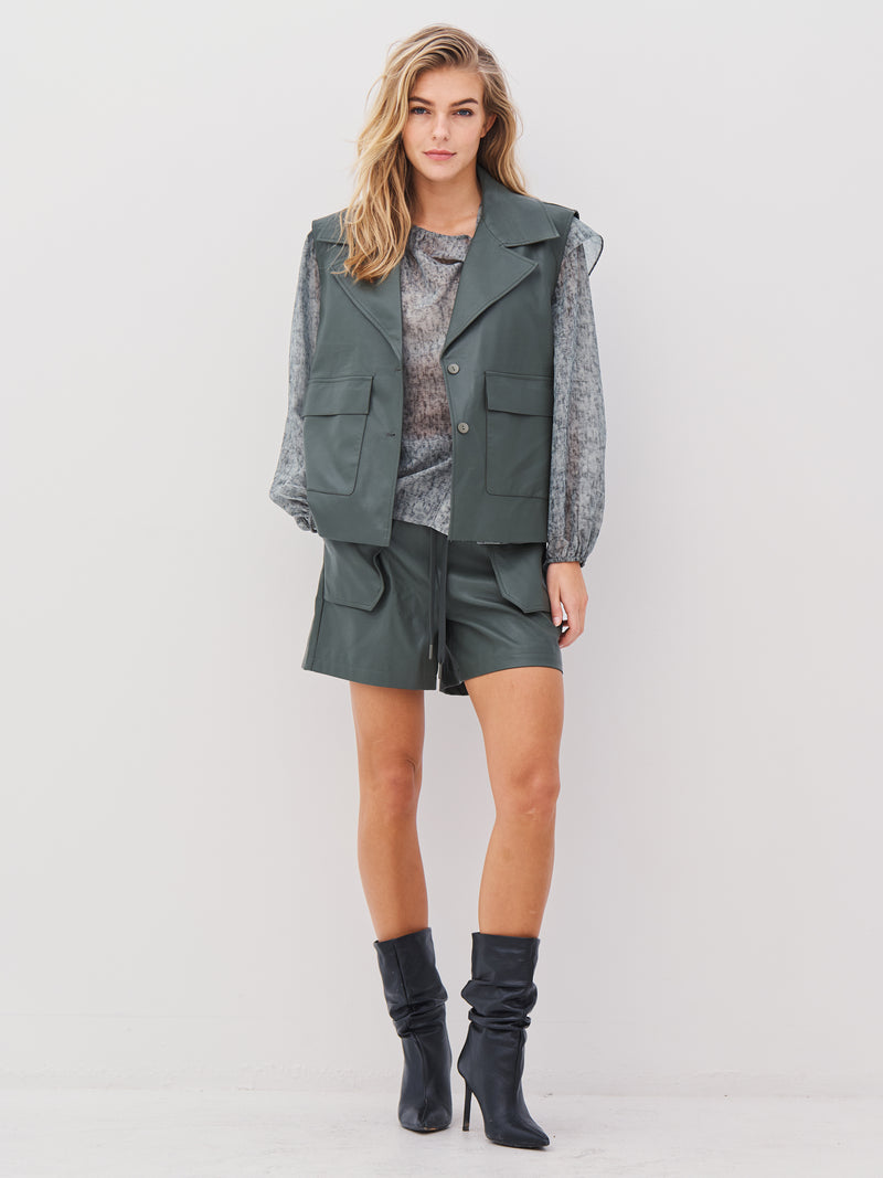 NÜ AVA Weste Weste 385 Dark Green
