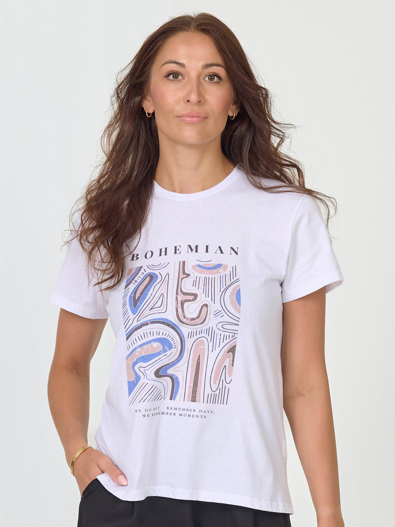 NÜ AYZA T-Shirt Tops und T-shirts 402 Blue mix