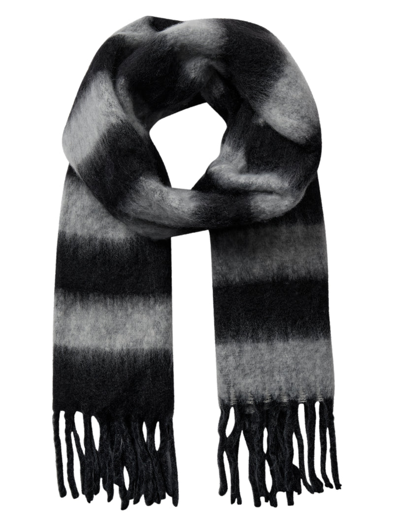 NÜ Aya Schal Streifen Accessories Schwarz mix