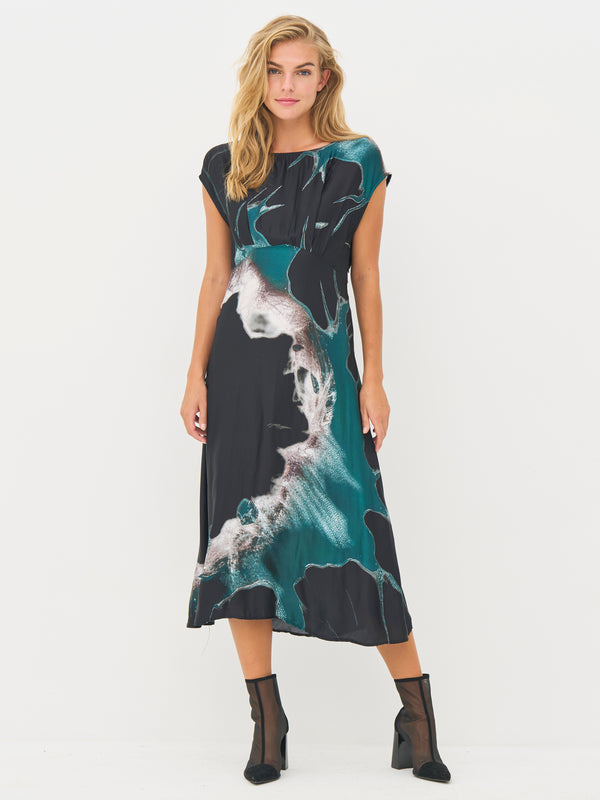 NÜ BABETH Kleid Kleider 355 Petrol green mix