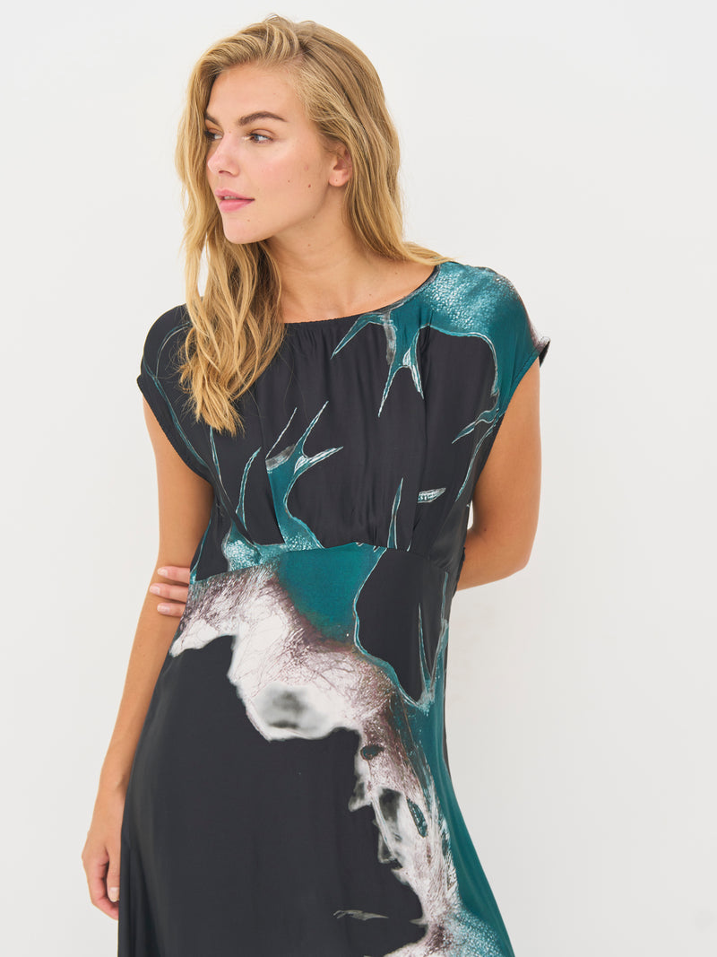 NÜ BABETH Kleid Kleider 355 Petrol green mix