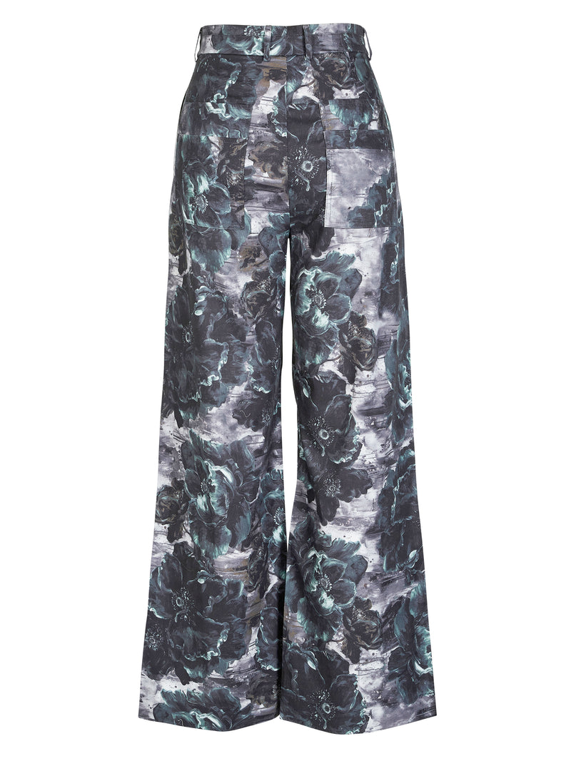 NÜ BALOU Hose Hosen 355 Petrol green mix