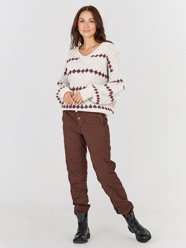 NÜ BANO gestrickt Strick 112 Bone mix