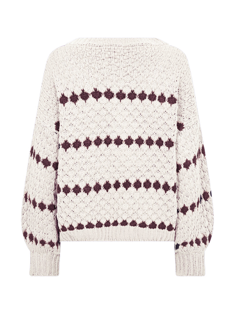 NÜ BANO gestrickt Strick 112 Bone mix