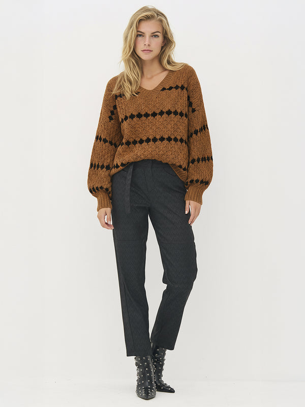 NÜ BANO gestrickt Strick 294 Dark Earth mix