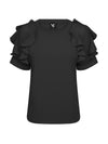 NÜ BAO Bluse Blusen Schwarz