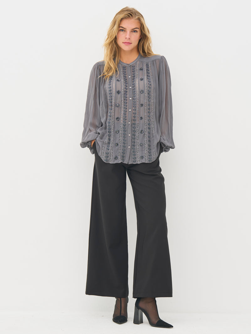 NÜ BEA Hemd Hemdblusen 989 iron grey