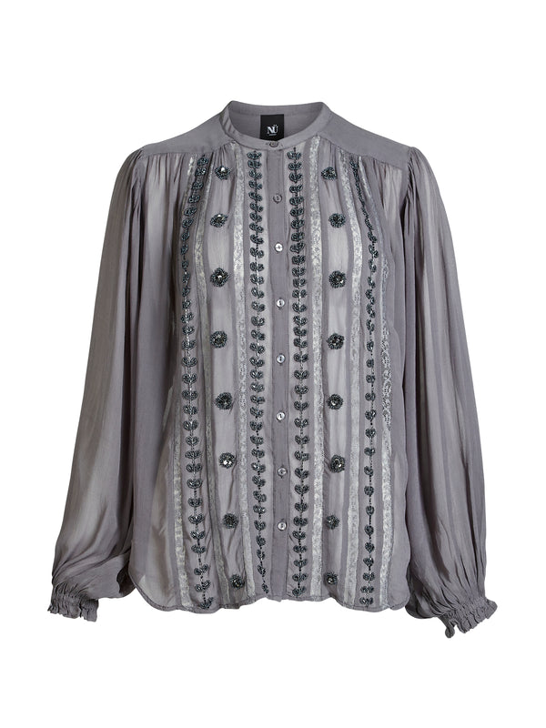 NÜ BEA Hemd Hemdblusen 989 iron grey
