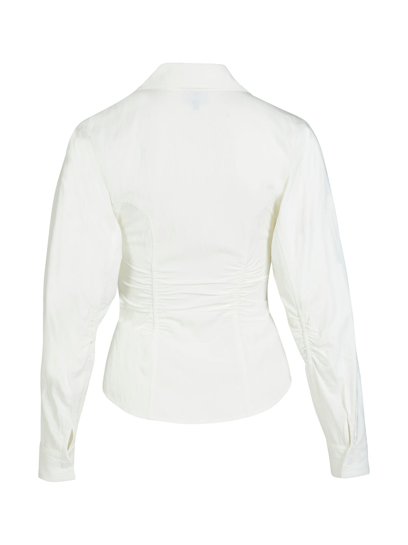 NÜ BEO V-Ausschnitt Shirt Hemdblusen 110 Creme