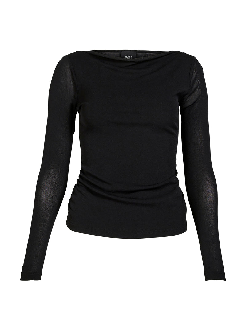 NÜ BETH Langarmshirt Tops und T-shirts Schwarz
