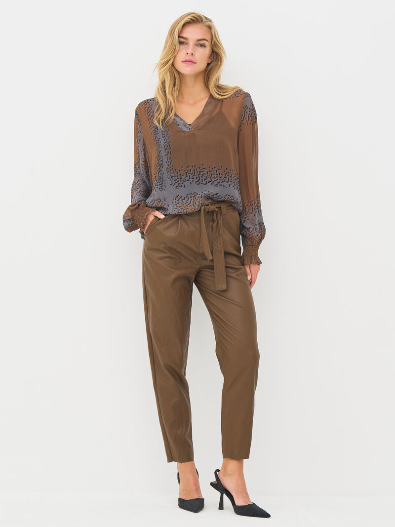 NÜ BIANCA Bluse Blusen 294 Dark Earth mix