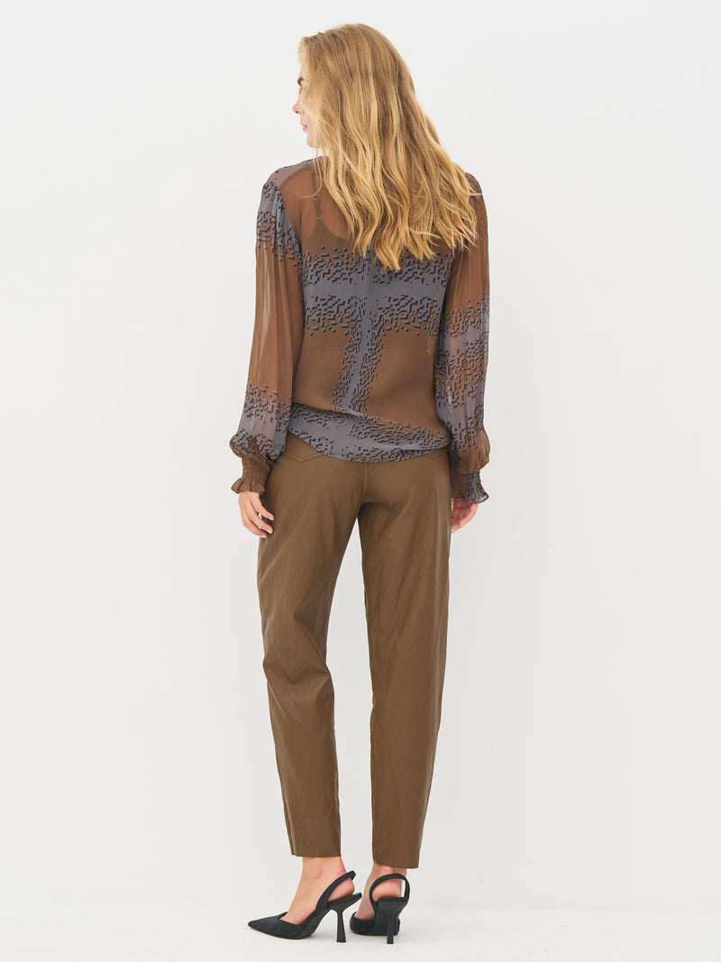 NÜ BIANCA Bluse Blusen 294 Dark Earth mix