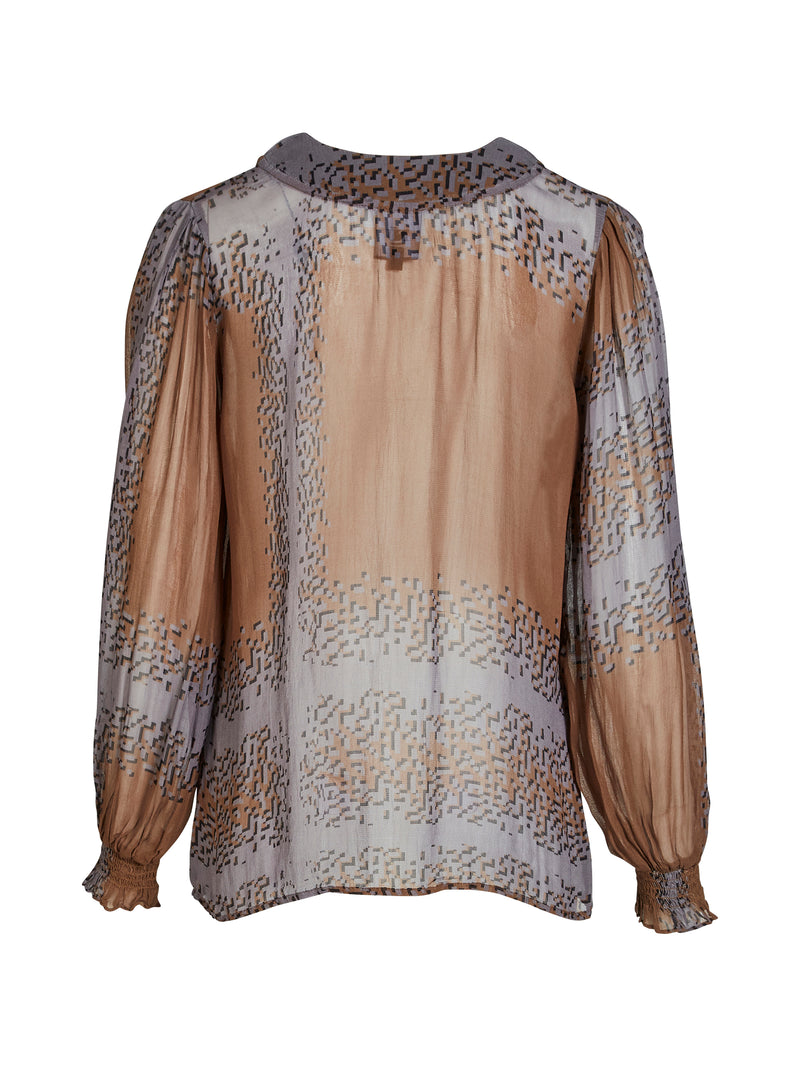 NÜ BIANCA Bluse Blusen 294 Dark Earth mix