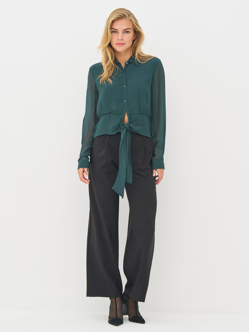 NÜ BILLIE Hemd Hemdblusen 355 Petrol green mix