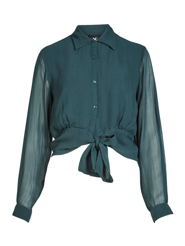 NÜ BILLIE Hemd Hemdblusen 355 Petrol green mix