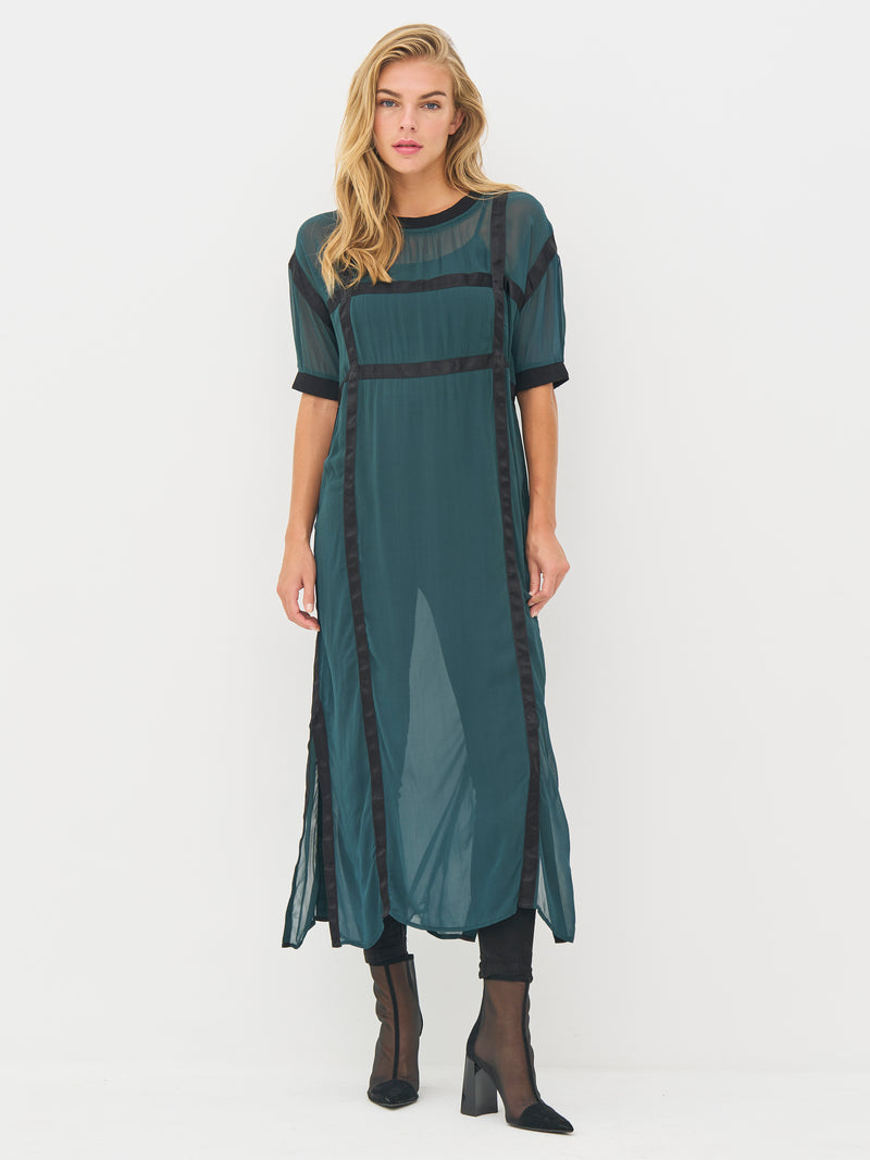 NÜ BILLIE Kleid Kleider 355 Petrol green mix