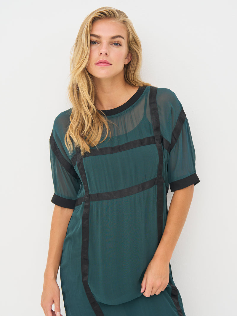 NÜ BILLIE Kleid Kleider 355 Petrol green mix