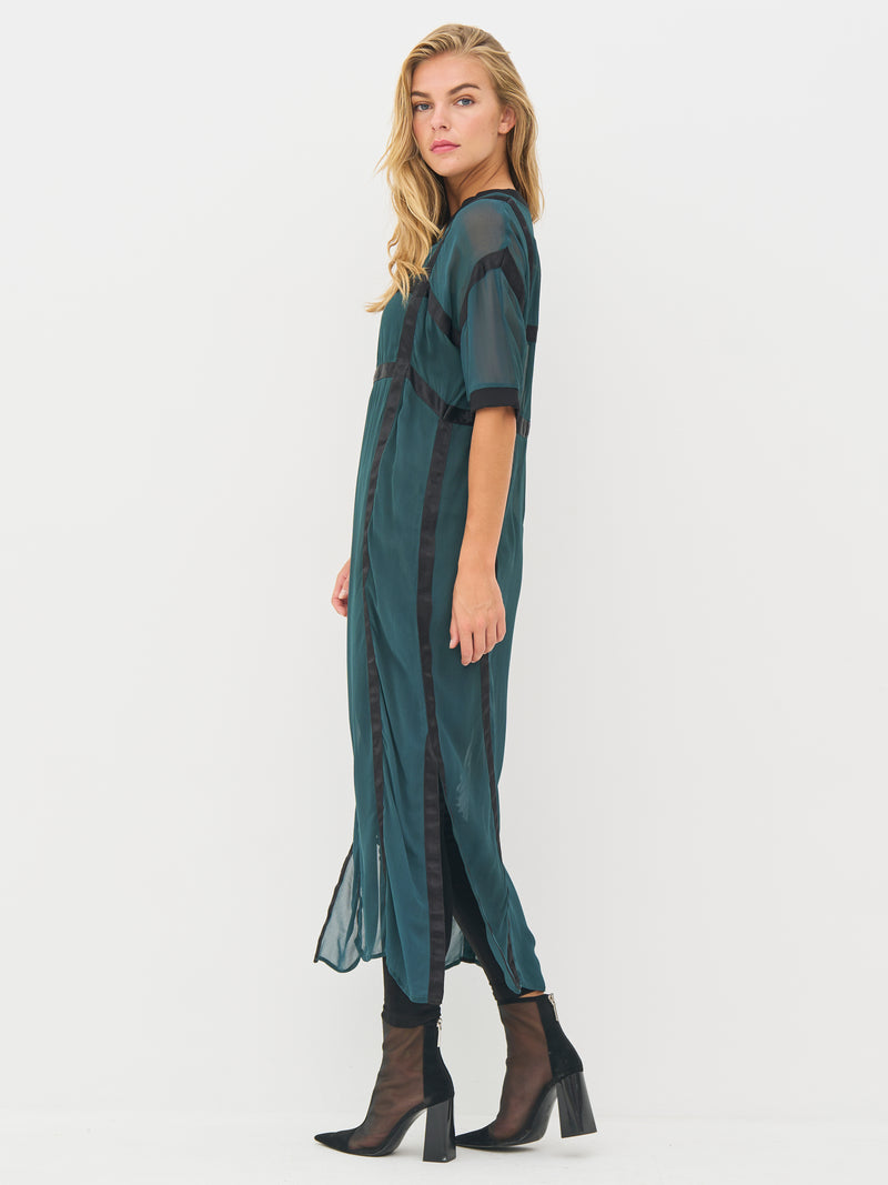 NÜ BILLIE Kleid Kleider 355 Petrol green mix