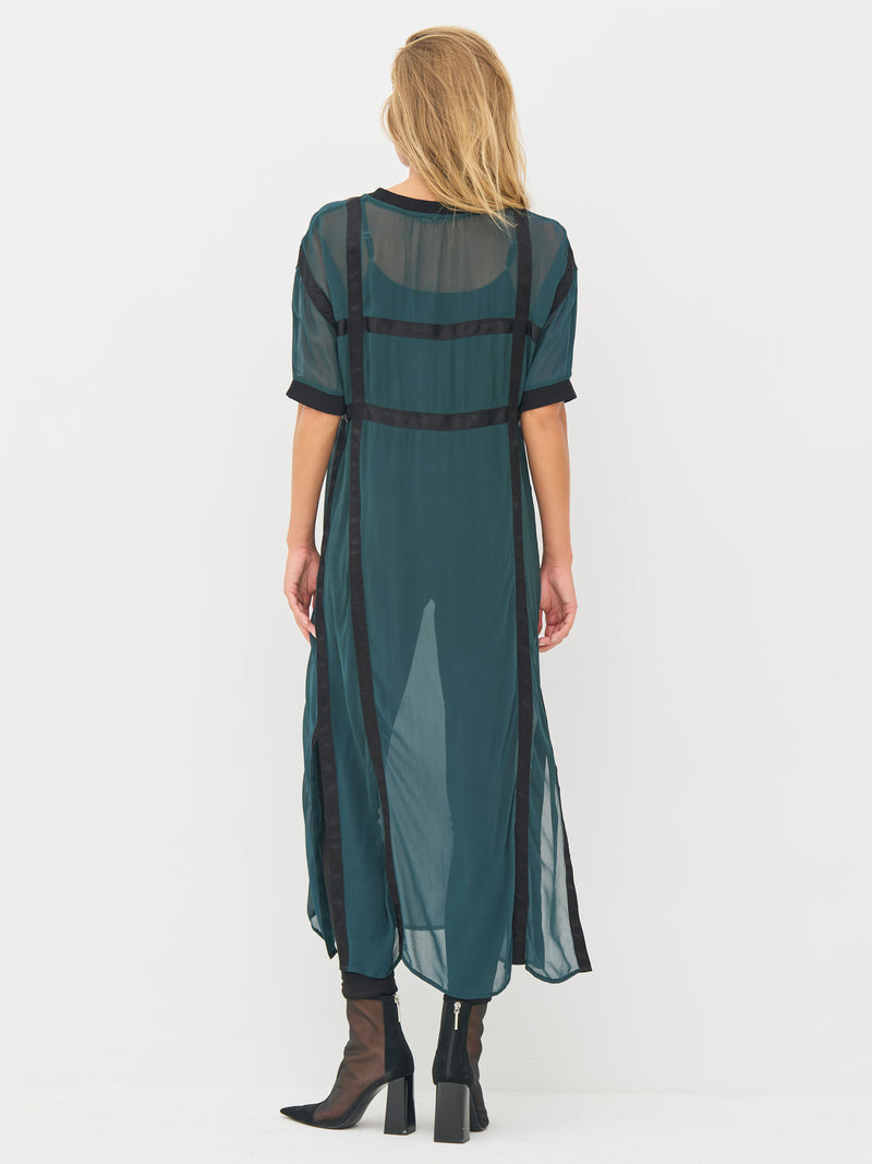NÜ BILLIE Kleid Kleider 355 Petrol green mix