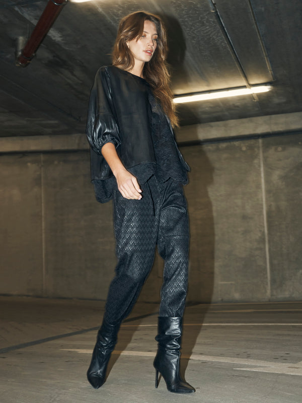 NÜ BIRDY Bluse Blusen Schwarz