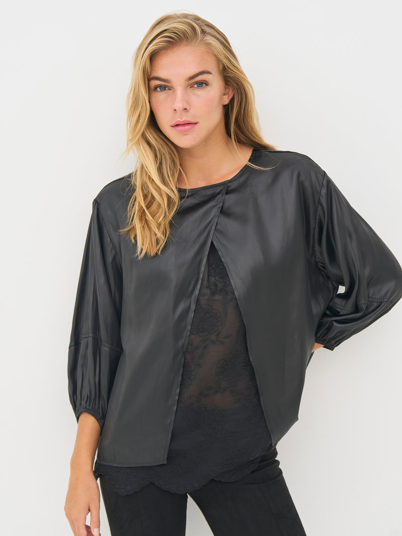 NÜ BIRDY Bluse Blusen Schwarz