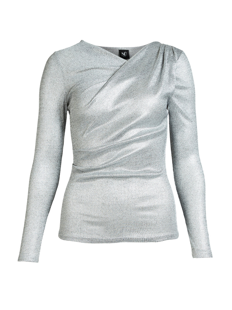 NÜ BIRKE blouse Blusen 989 iron grey