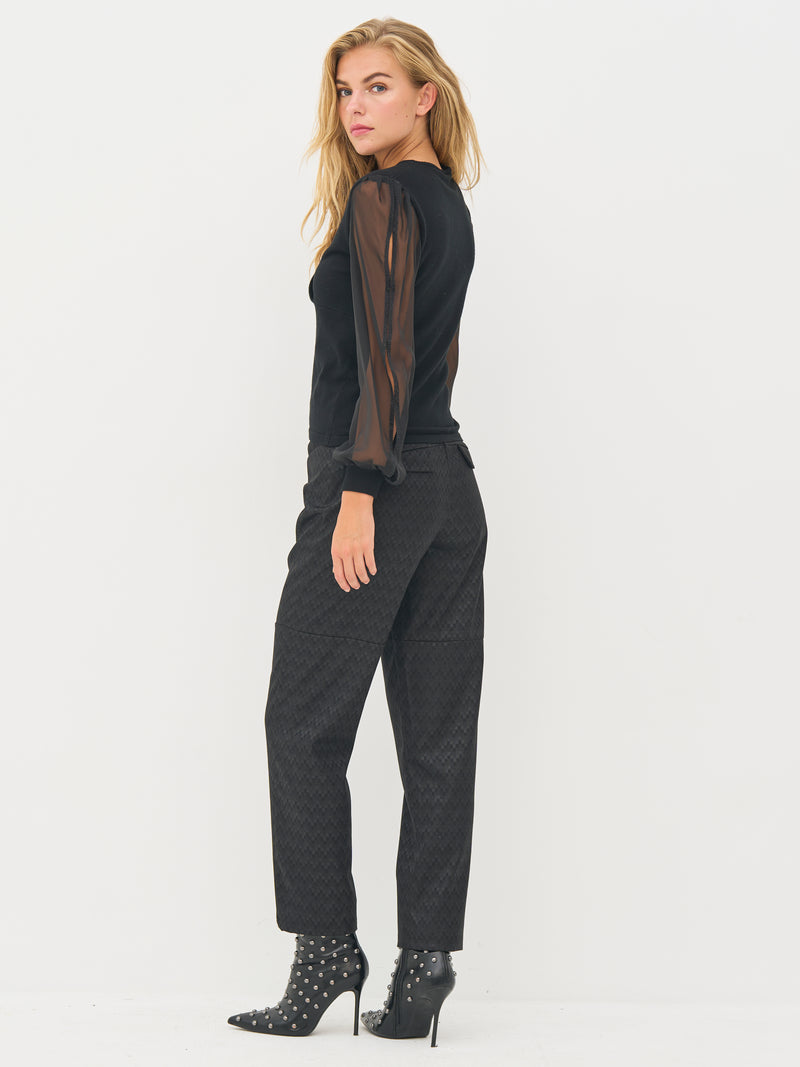 NÜ BLAKE Bluse Strick Schwarz
