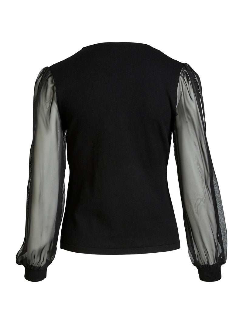 NÜ BLAKE Bluse Strick Schwarz