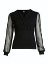 NÜ BLAKE Bluse Strick Schwarz