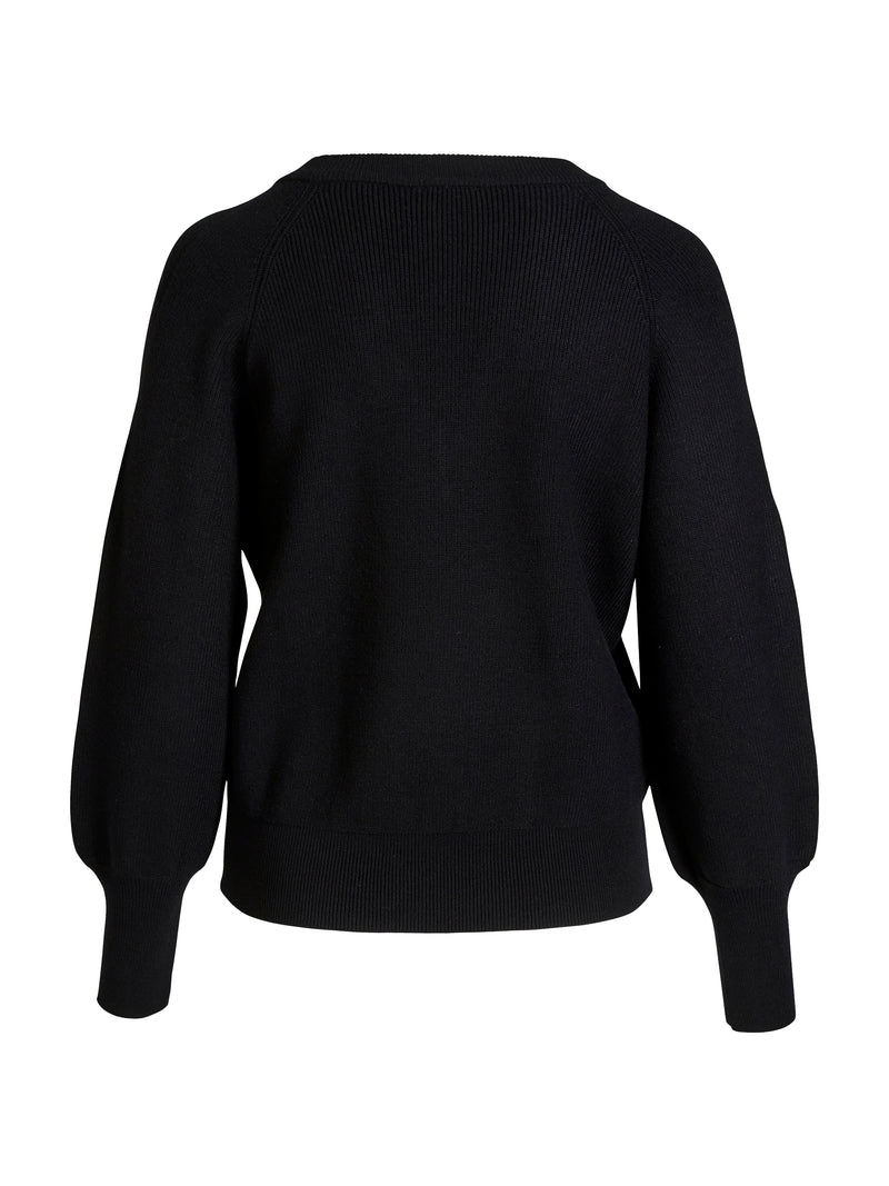 NÜ BLAKE Strickbluse Strick Schwarz