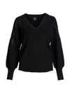 NÜ BLAKE Strickbluse Strick Schwarz