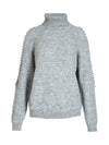 NÜ BODIL Rollkragenbluse Strick 989 iron grey
