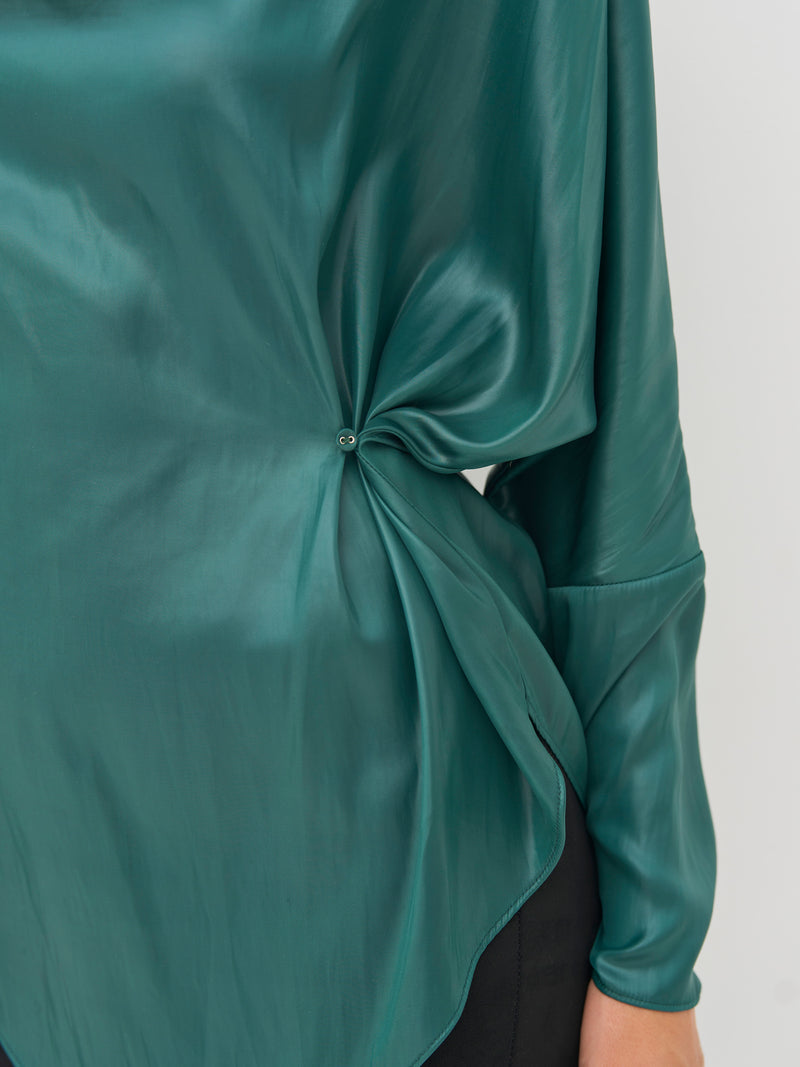NÜ BOEL Bluse Blusen 355 Petrol green
