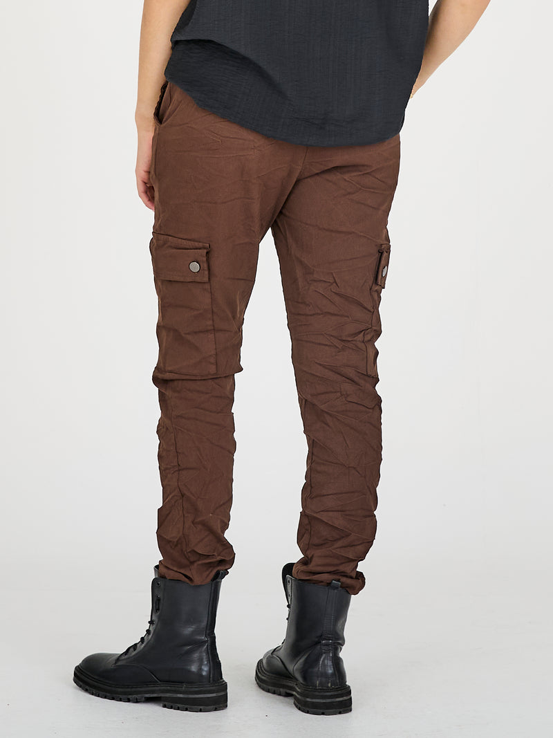 NÜ CARMEN Cargo Hose Hosen 289 Brown