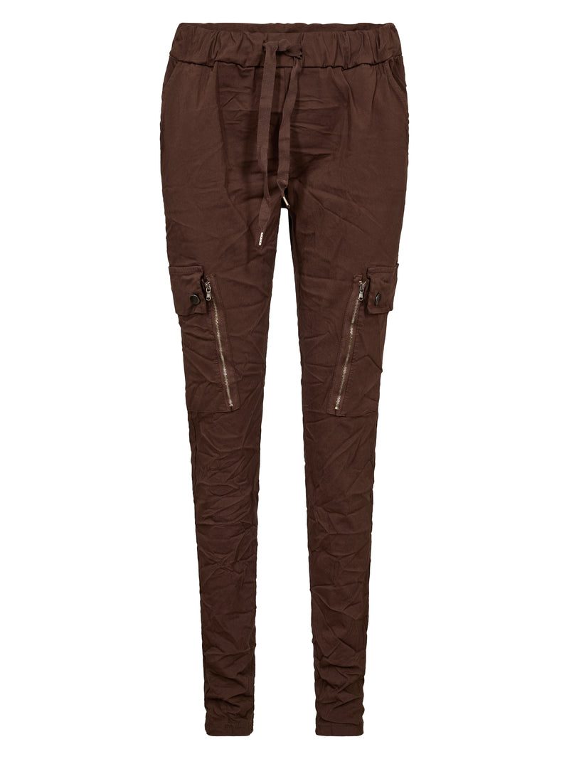 NÜ CARMEN Cargo Hose Hosen 289 Brown